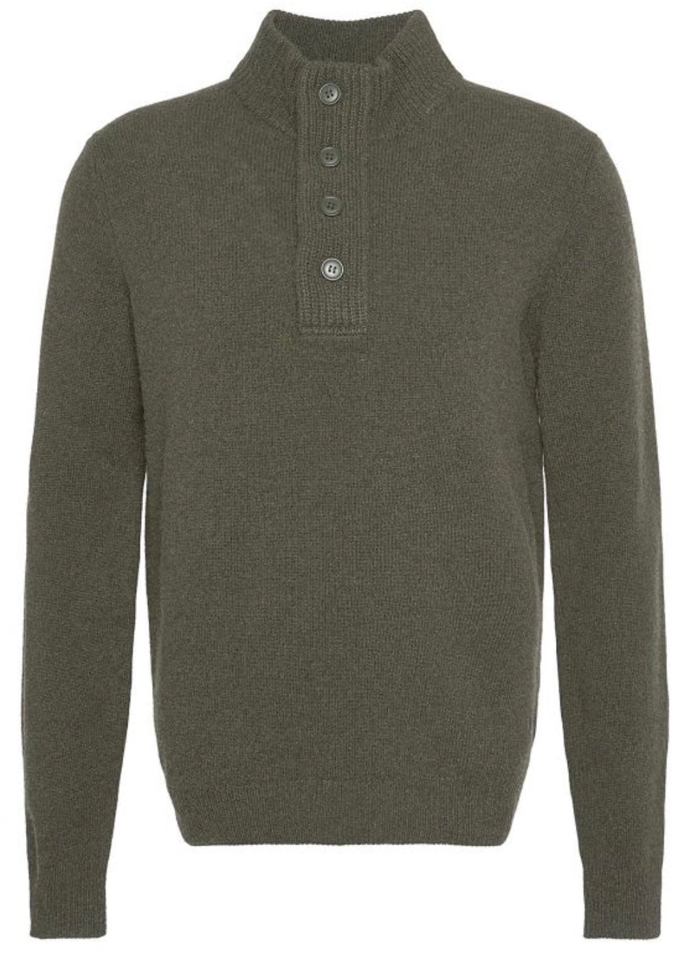 Barbour Essential Elbow Patch Jumper (Seaweed)