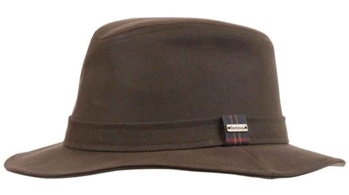 Barbour Vintage Wax Bushman Hat (Olive)