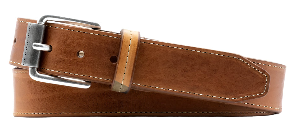 Montana Italian Saddle Leather Belt (Saddle Tan)