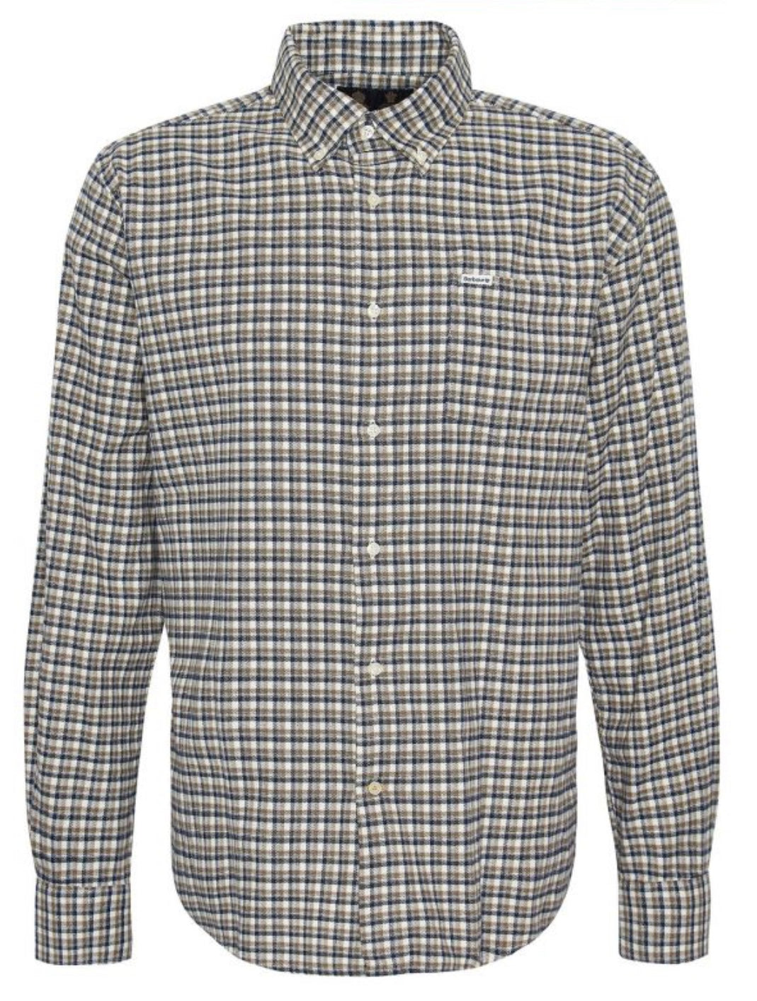 Barbour Tanlaw Tailored Check Shirt (Whisper Classic White)