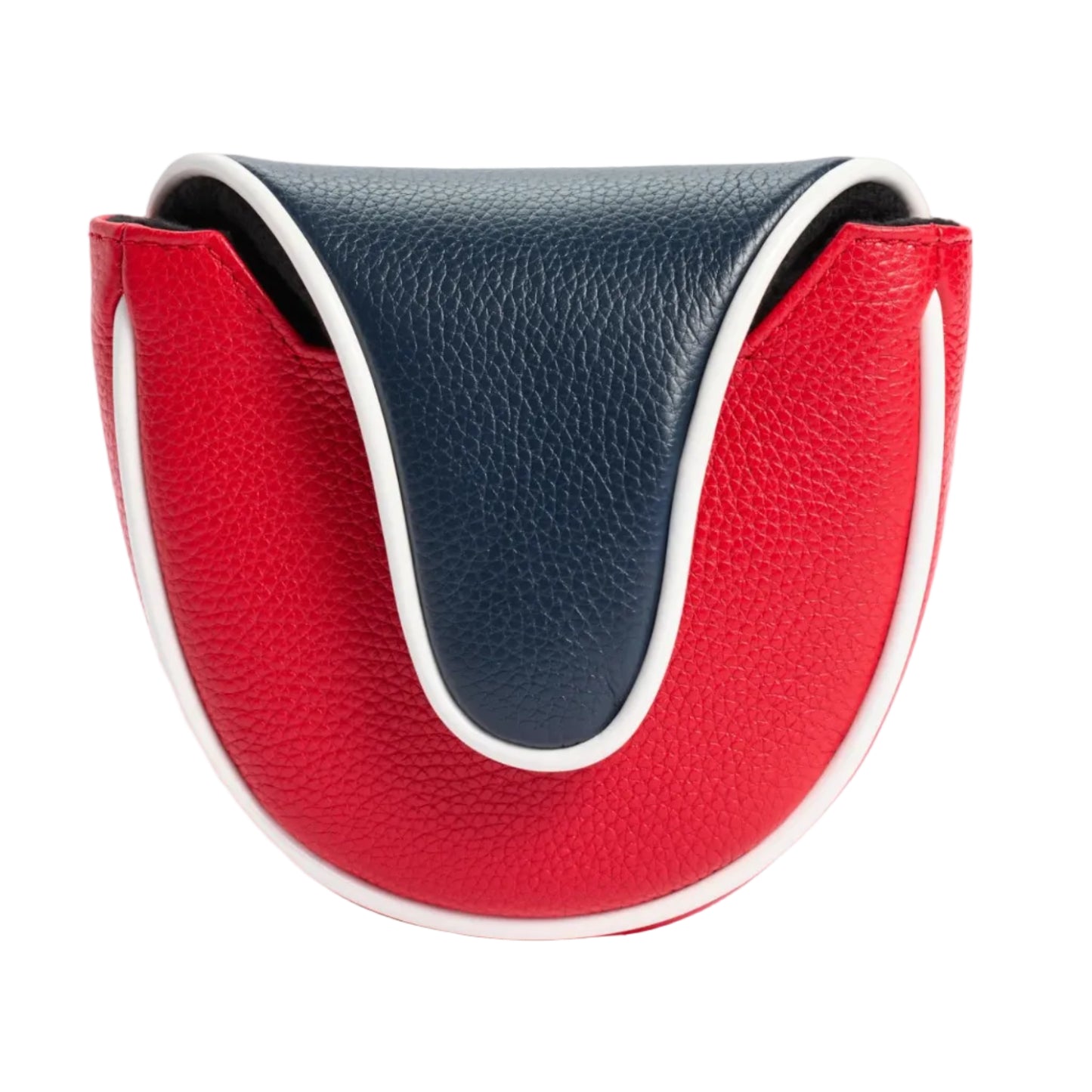 Colour Block Leather Mallet Headcover (RWB)