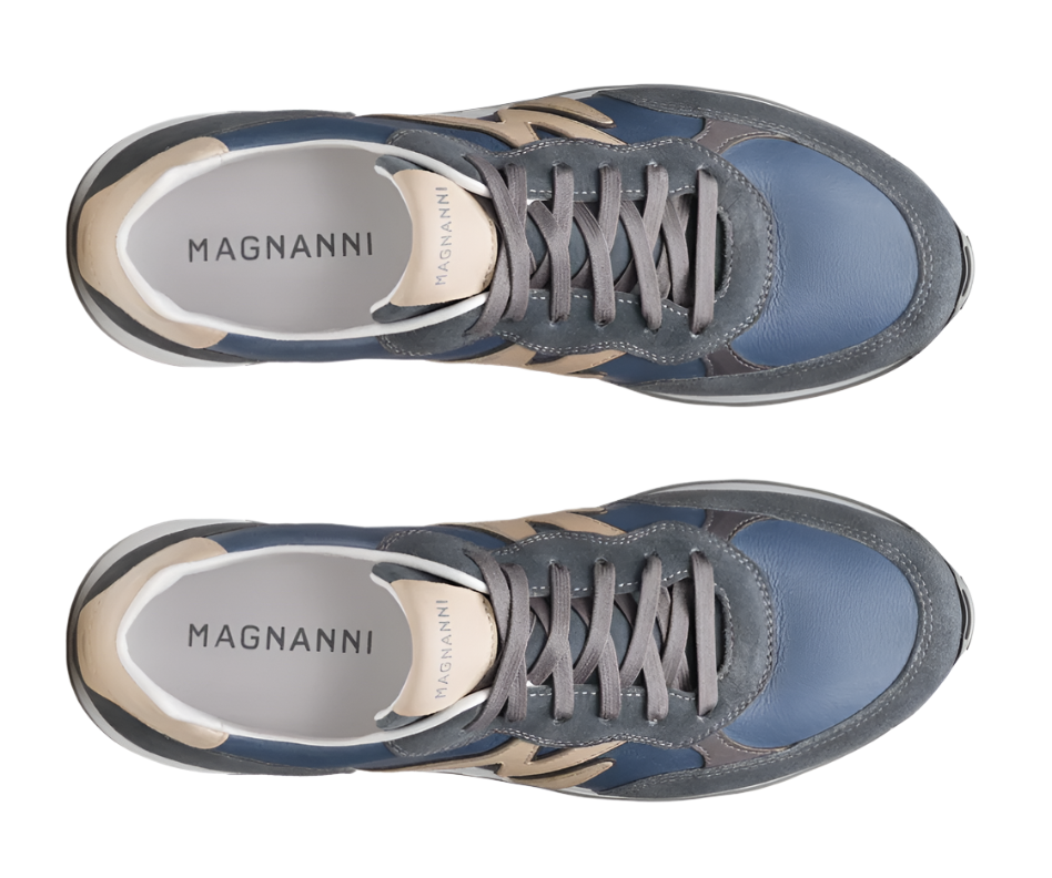 Yoki Retro Sneaker (Indigo Suede/Cream)