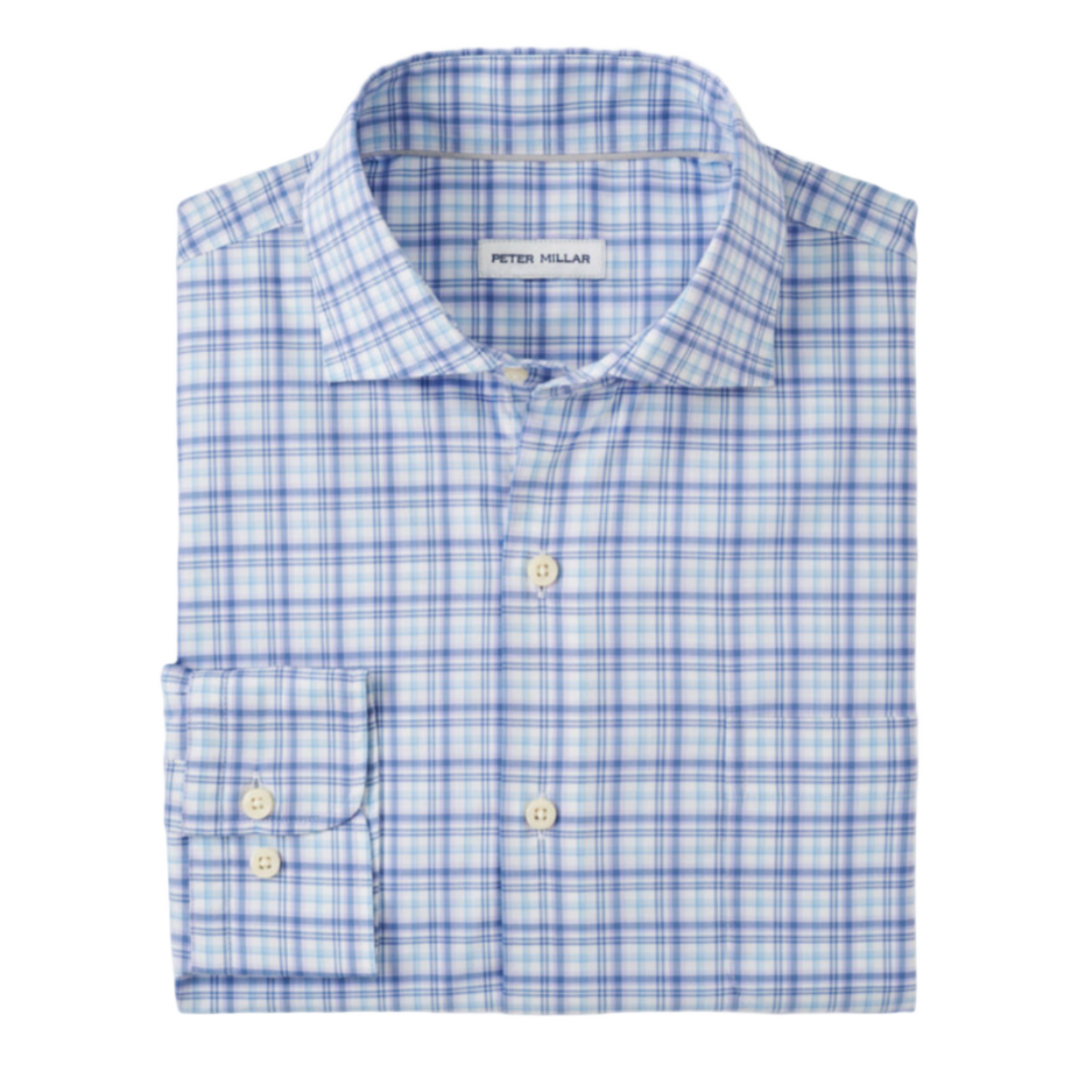 Garrow Crown Lite Cotton-Stretch Sport Shirt (Blue Freesia)