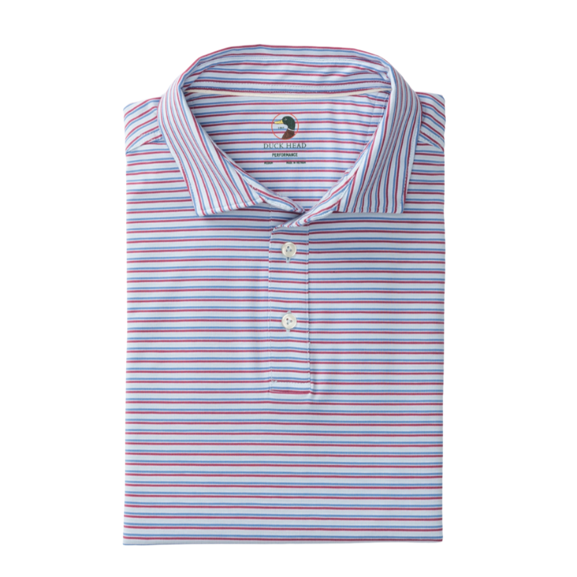 Summerford Performance Jersey Polo - Wharf Stripe (Light Blue)