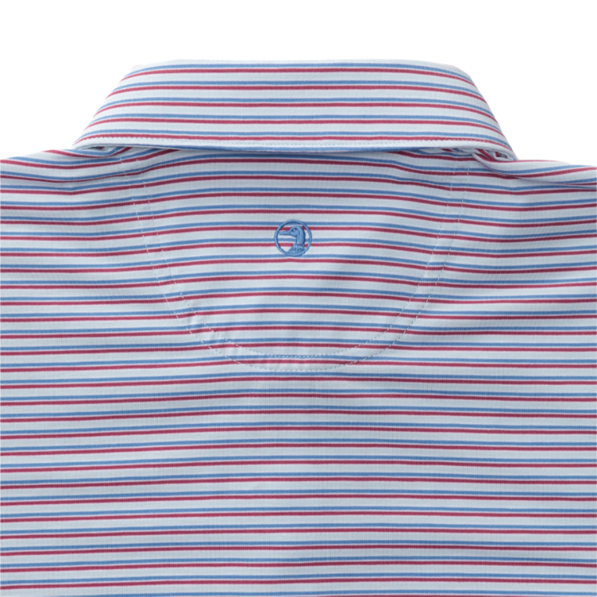 Summerford Performance Jersey Polo - Wharf Stripe (Light Blue)