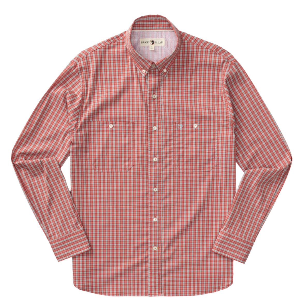 Performance Poplin Guide Shirt - Sherman Plaid (Sunwashed Red)