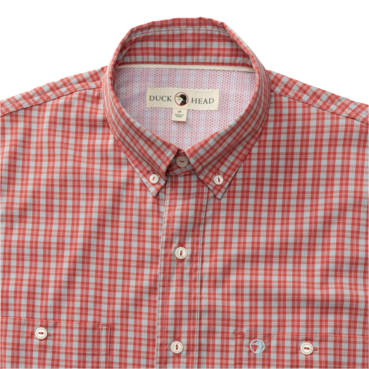 Performance Poplin Guide Shirt - Sherman Plaid (Sunwashed Red)