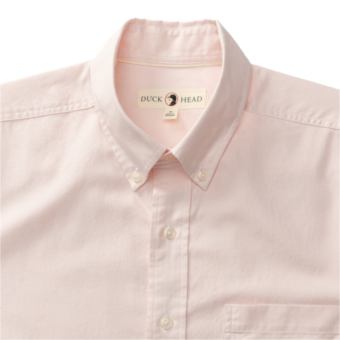 Cotton Oxford Sport Shirt - Morris Solid (Pastel Pink)