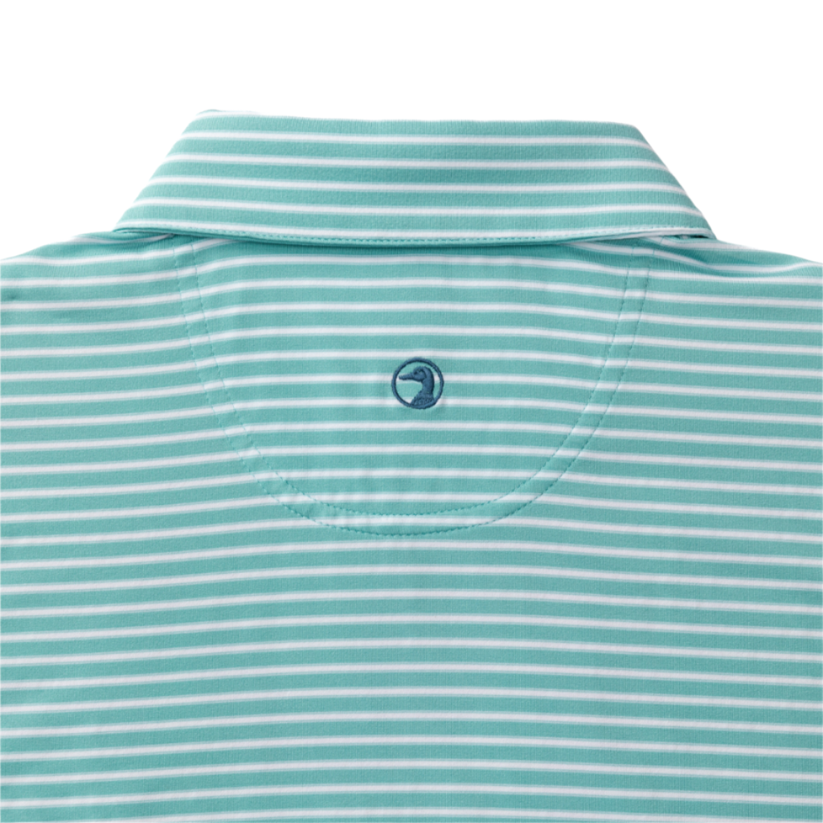 Long Drive Performance Polo - Davis Stripe (Marine Blue)