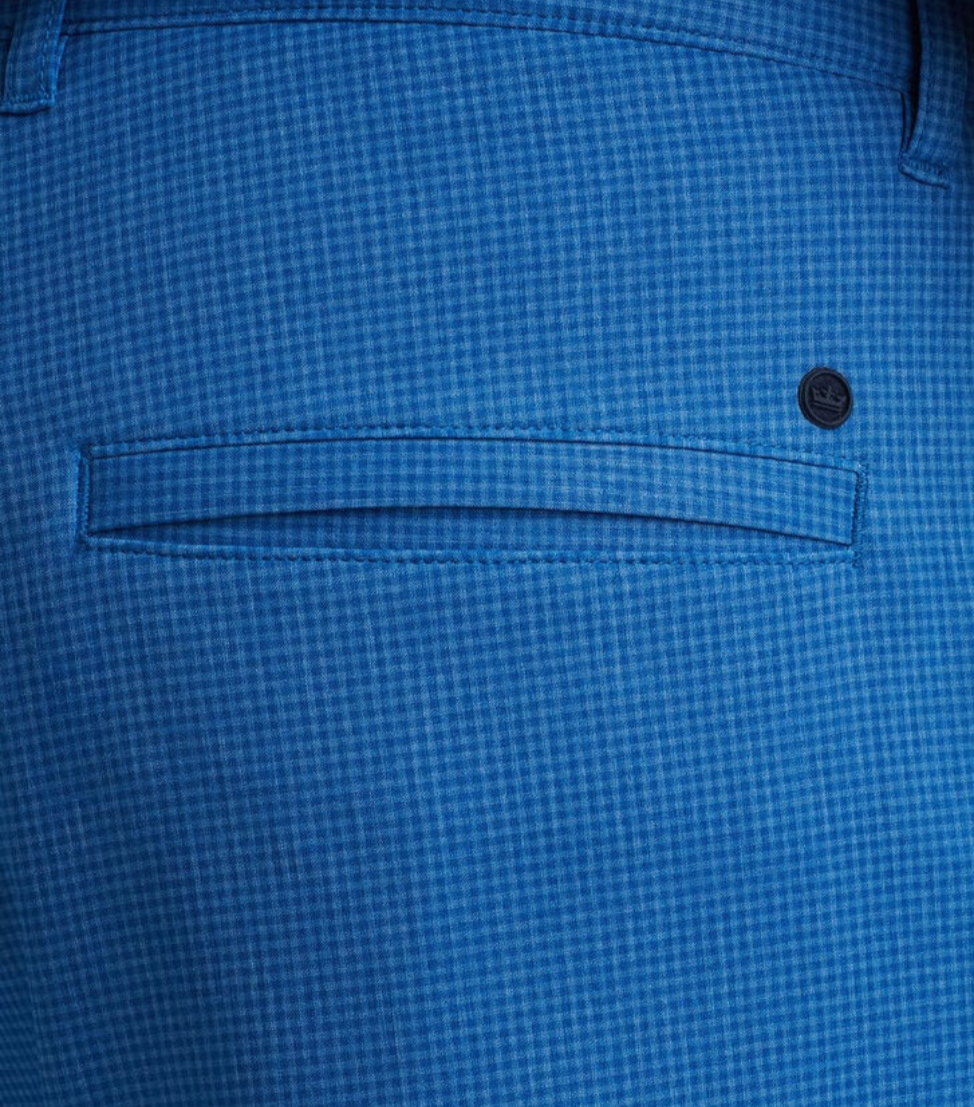 Shackleford Gingham Performance Hybrid Short (Sailor Blue)