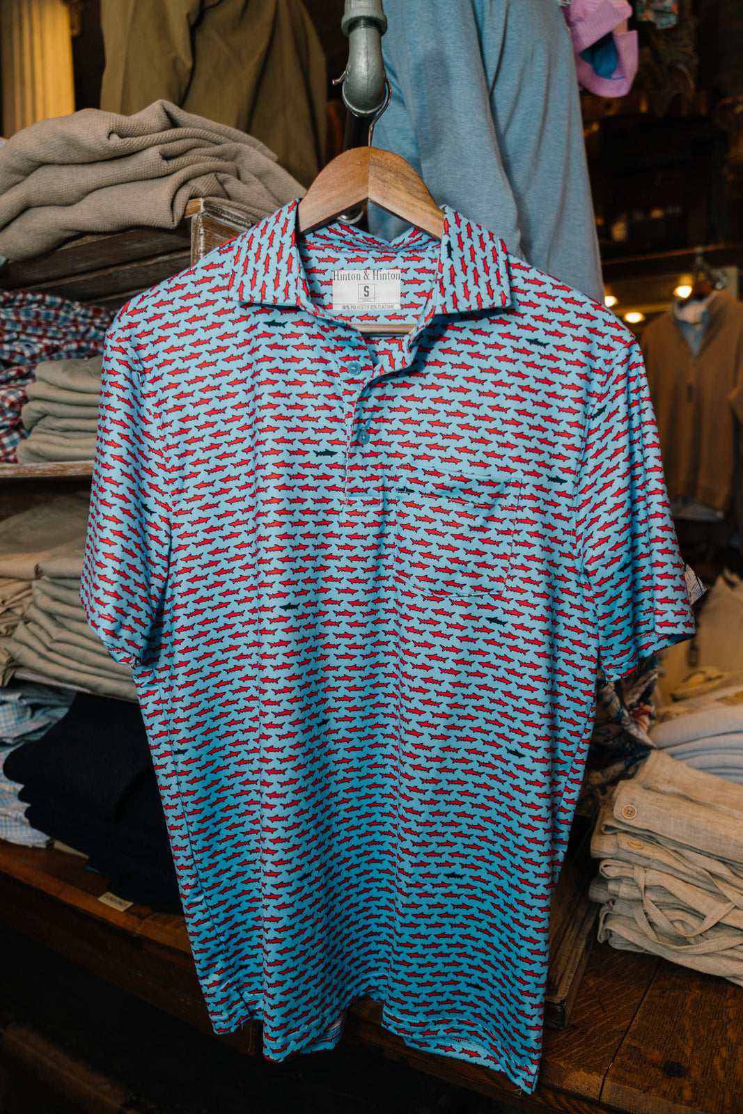 Shark Polo (Powder Blue)