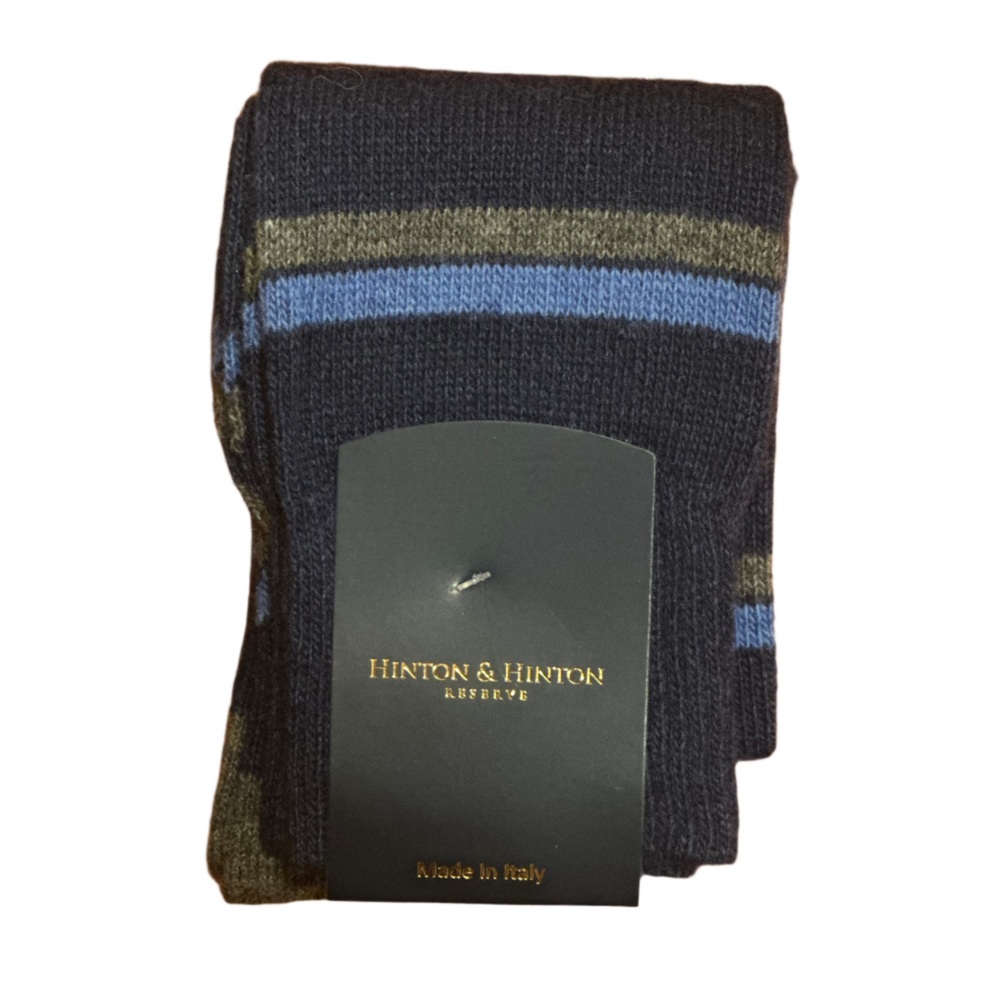 Woven Stripe Socks (Blue)