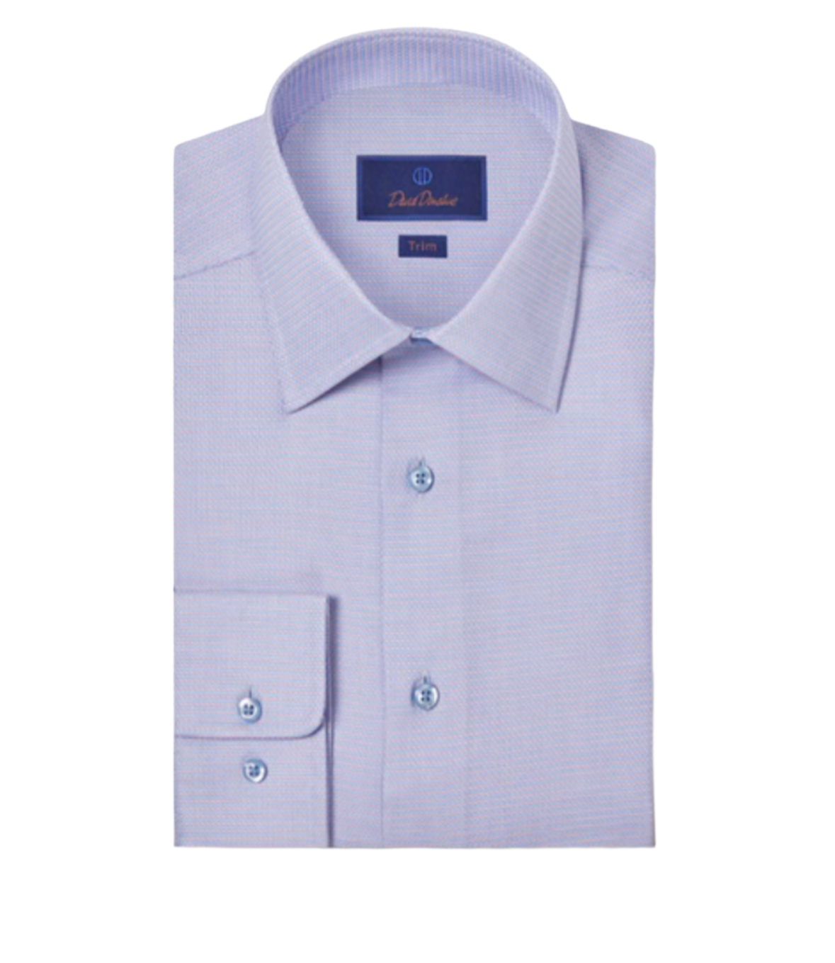 Blue & Berry Geometric Dobby Dress Shirt-TBSP10001464