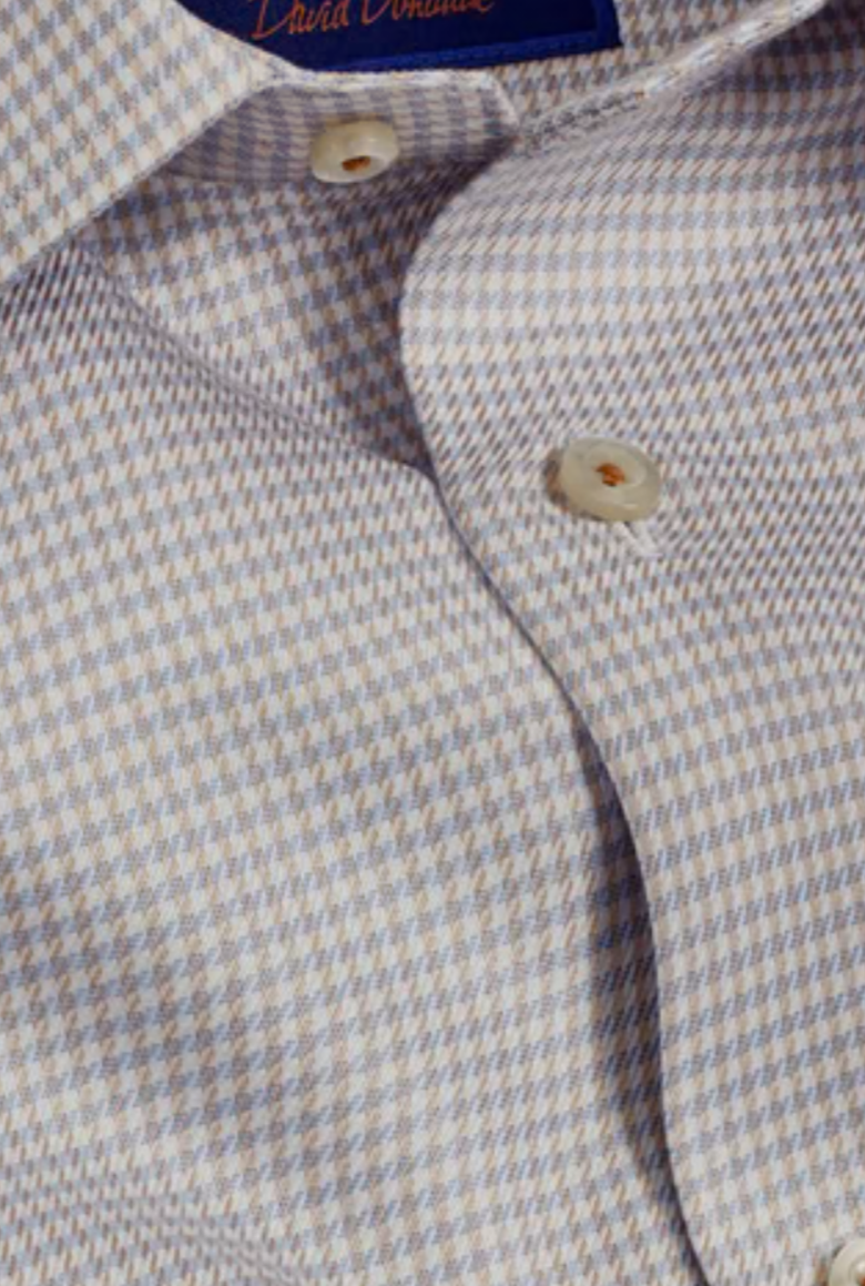 Sky & Dune Twill Check Dress Shirt -TBSP10800489