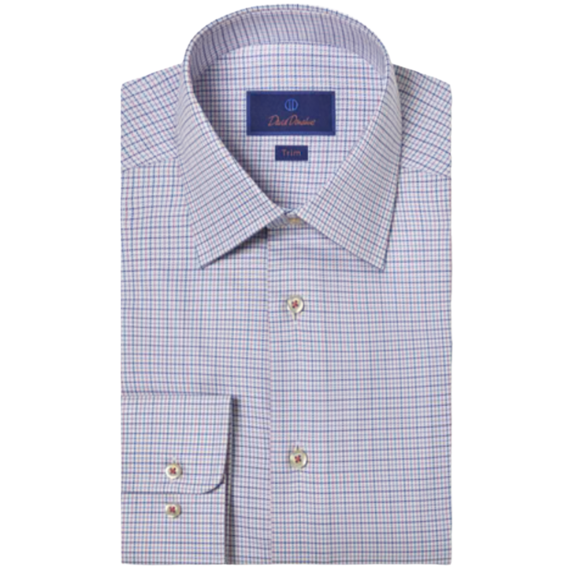 Blue & Berry Twill Check Dress Shirt