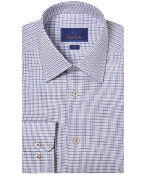 Blue & Berry Twill Check Dress Shirt