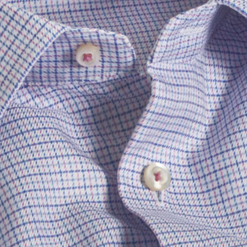 Blue & Berry Twill Check Dress Shirt