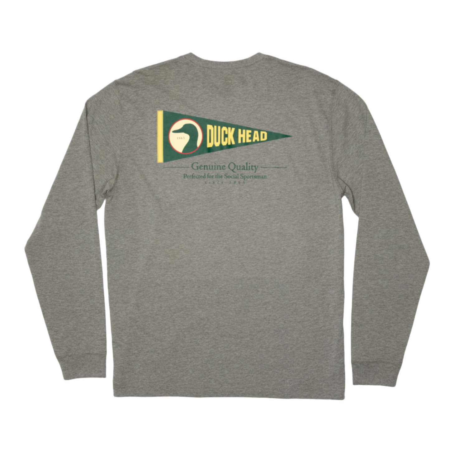 Classic Pennant Long Sleeve T-Shirt (Heather Grey)