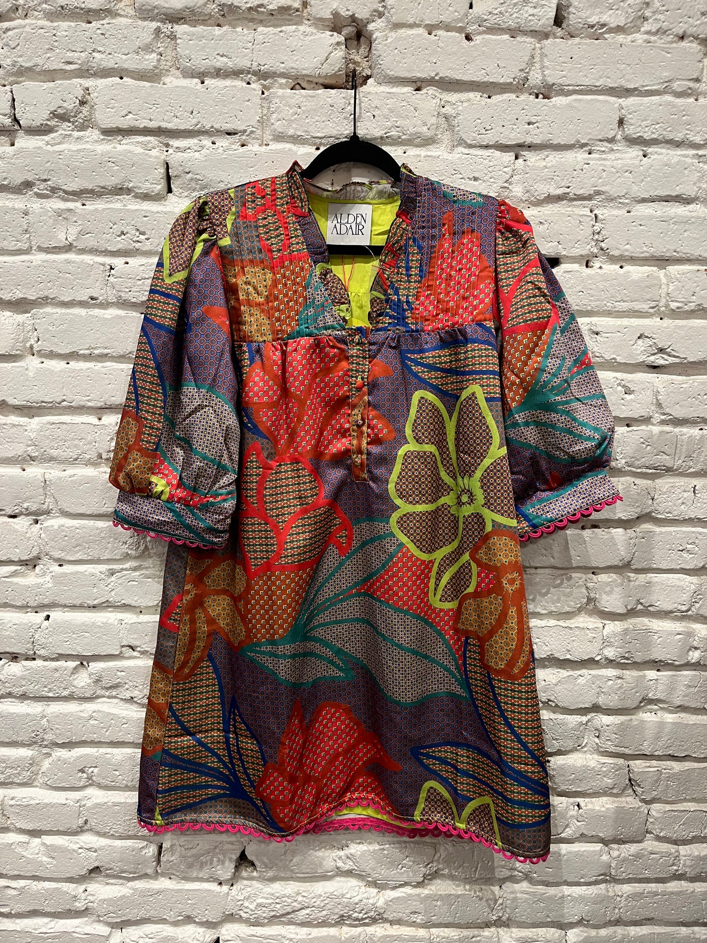 LORI DRESS GEO FLORAL