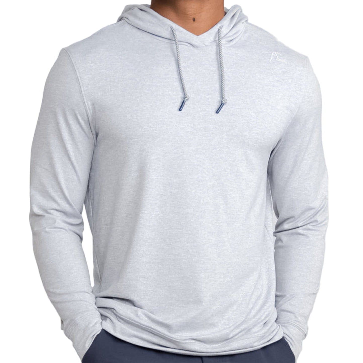 Hesi Performance Hoodie (Heather - Stainless Steel/White)