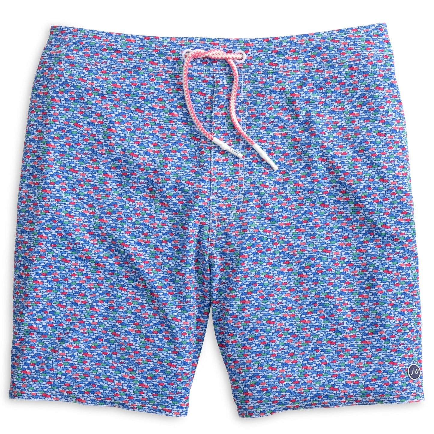 The Half Elastic 7" Surf Shorts - Red Fin Blue Fin (Majorca)