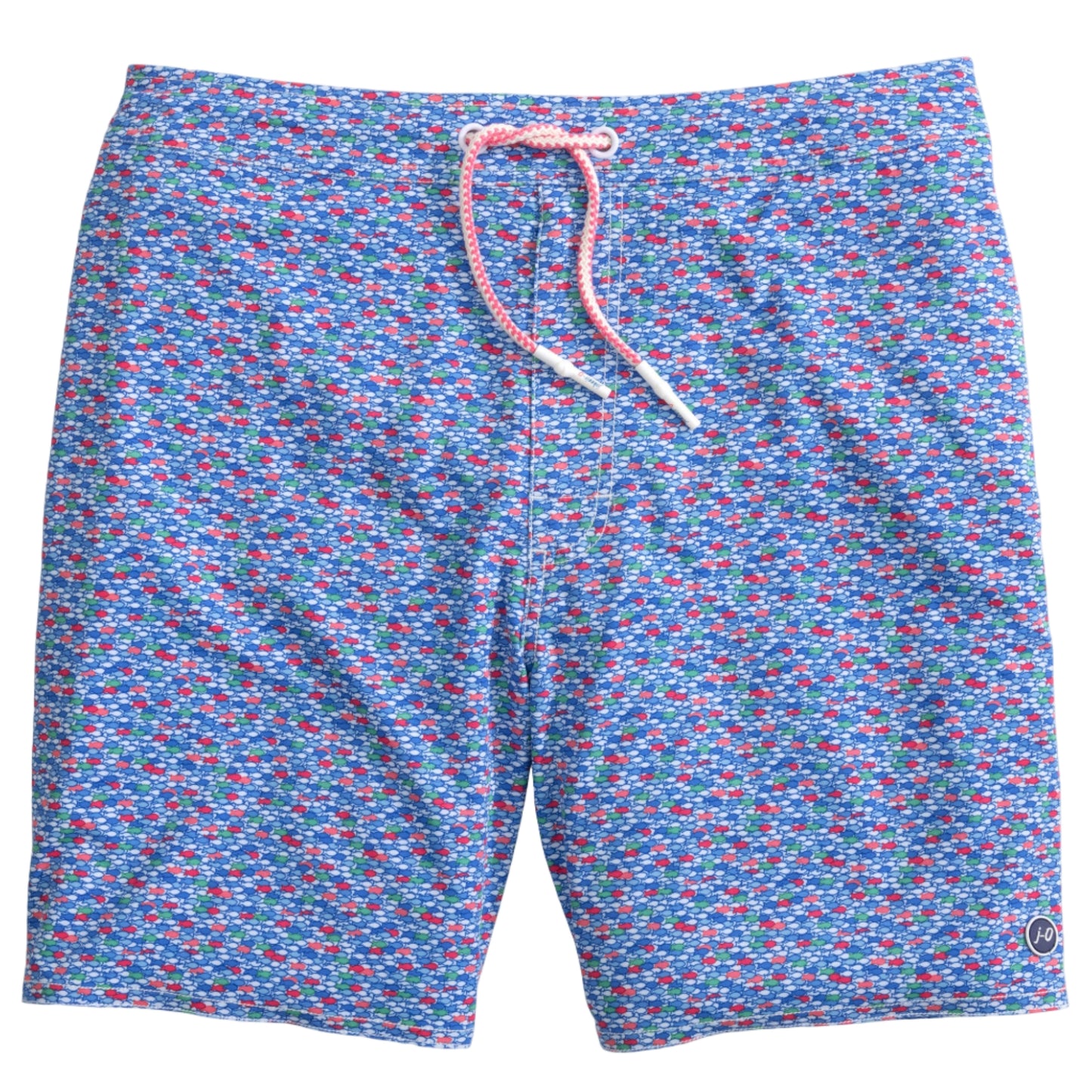 The Half Elastic 7" Surf Shorts - Red Fin Blue Fin (Majorca)