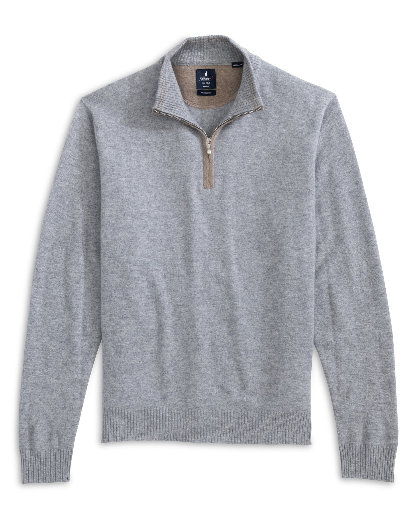 Niccolo 1/4 Zip Sweater (Light Gray)