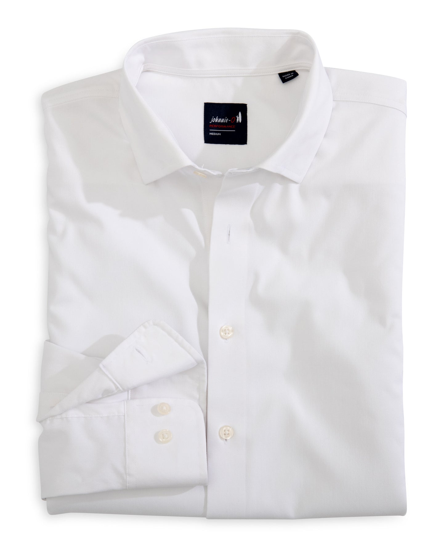 Performance Button Down Shirt - Travis (White)