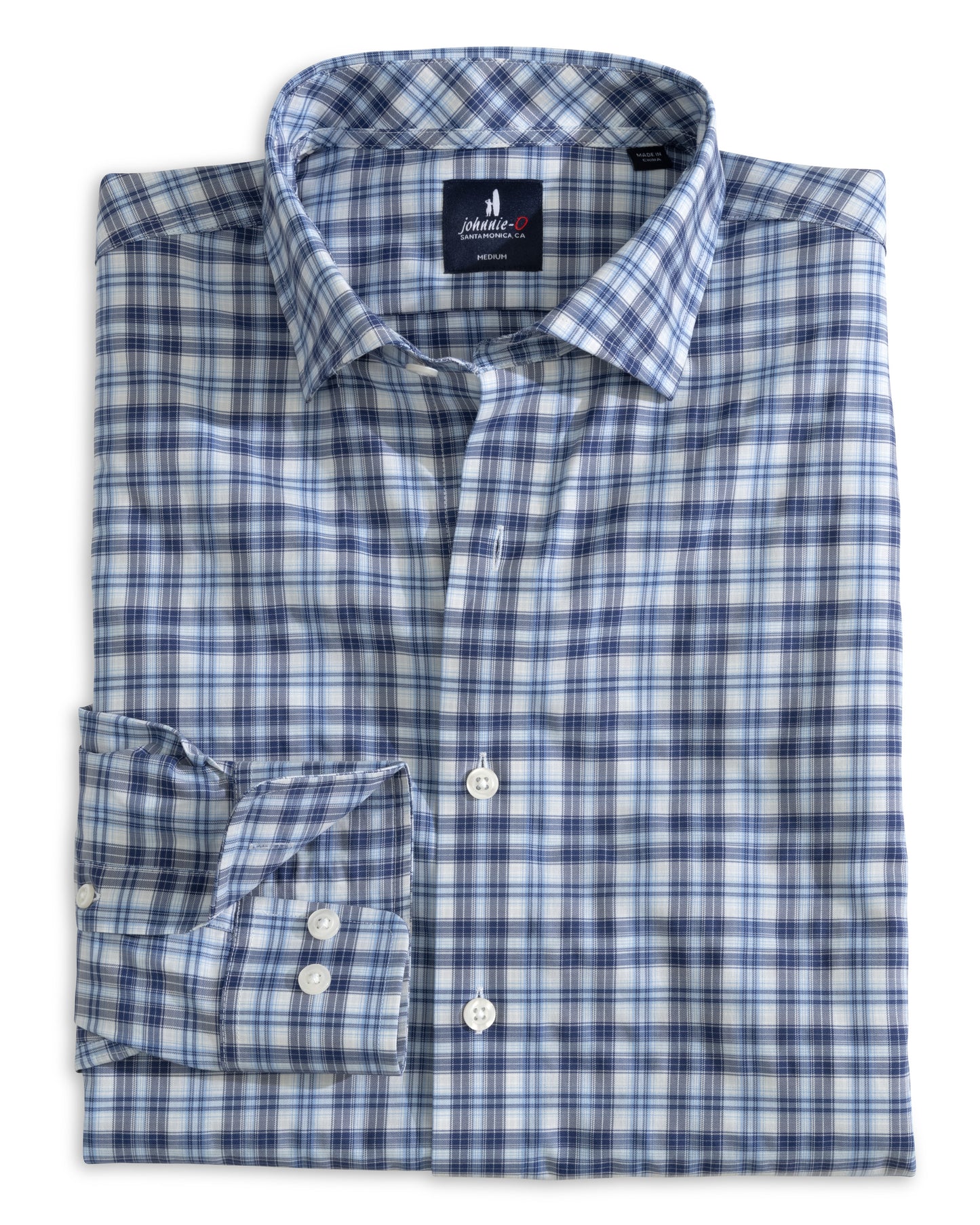 Featherweight Performance Button Down Shirt - Donovan (Navy)