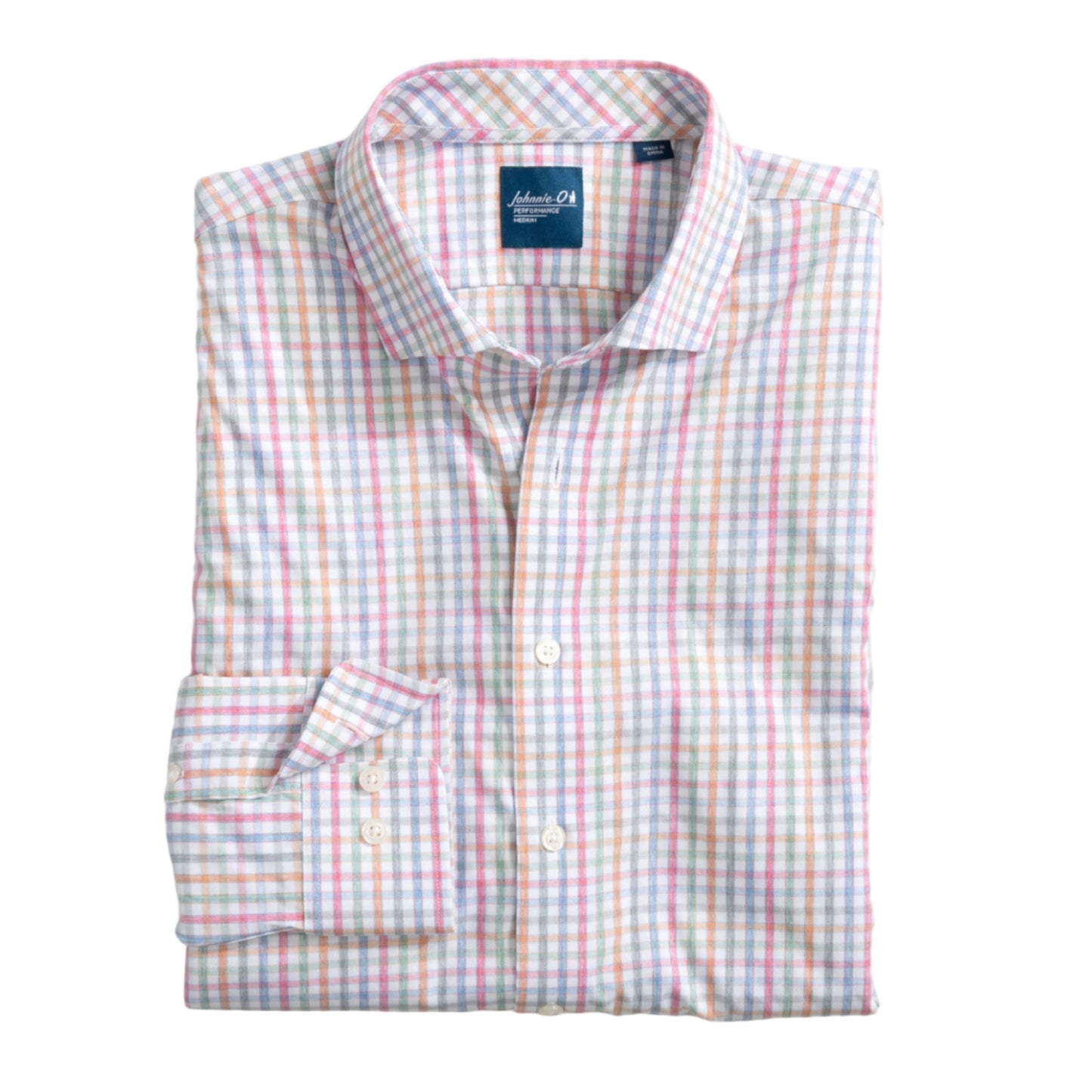 Everyday Performance Button Down Shirt - Albie Tattersall (White)