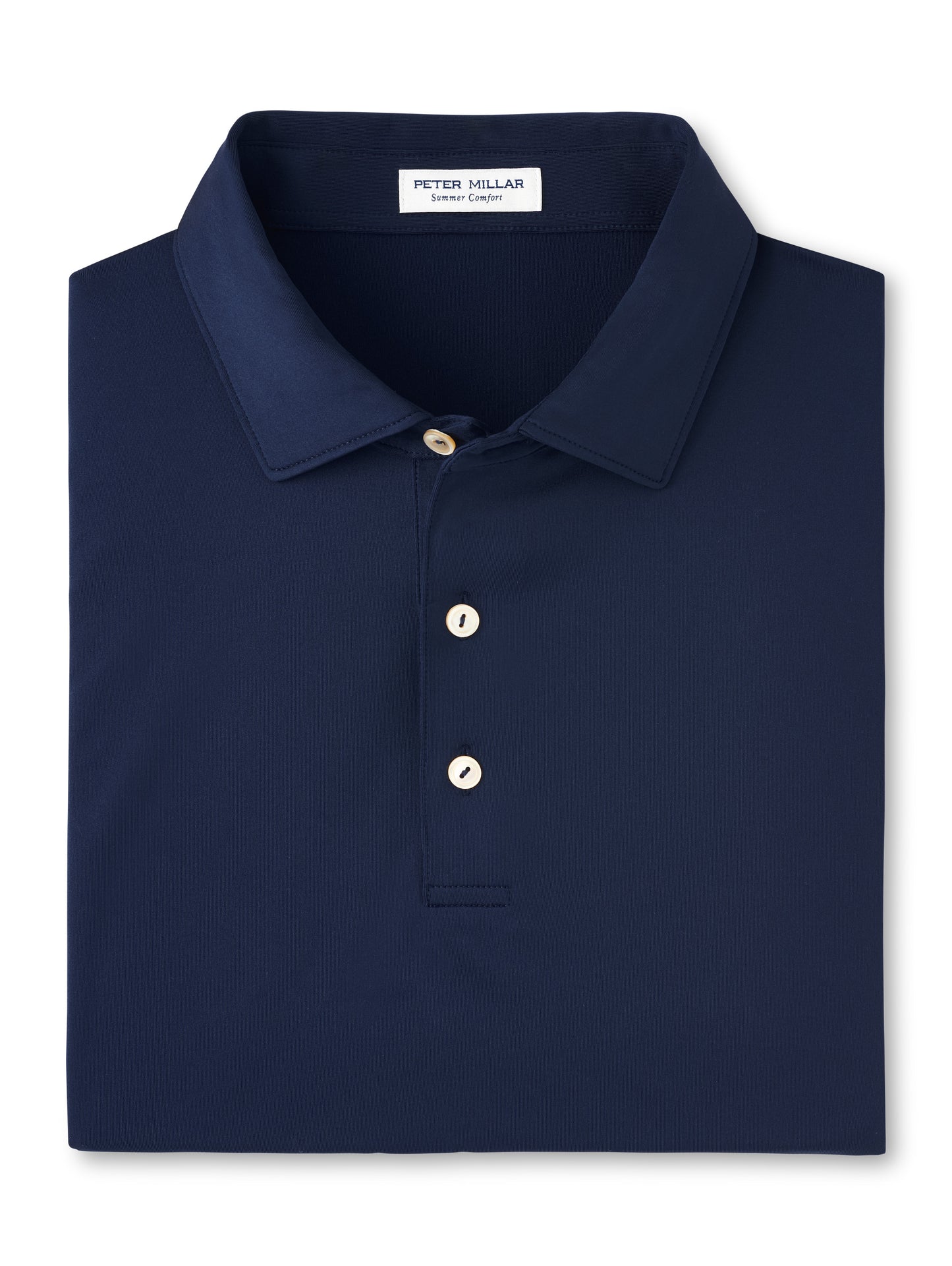 Solid Performance Jersey Polo (Navy)