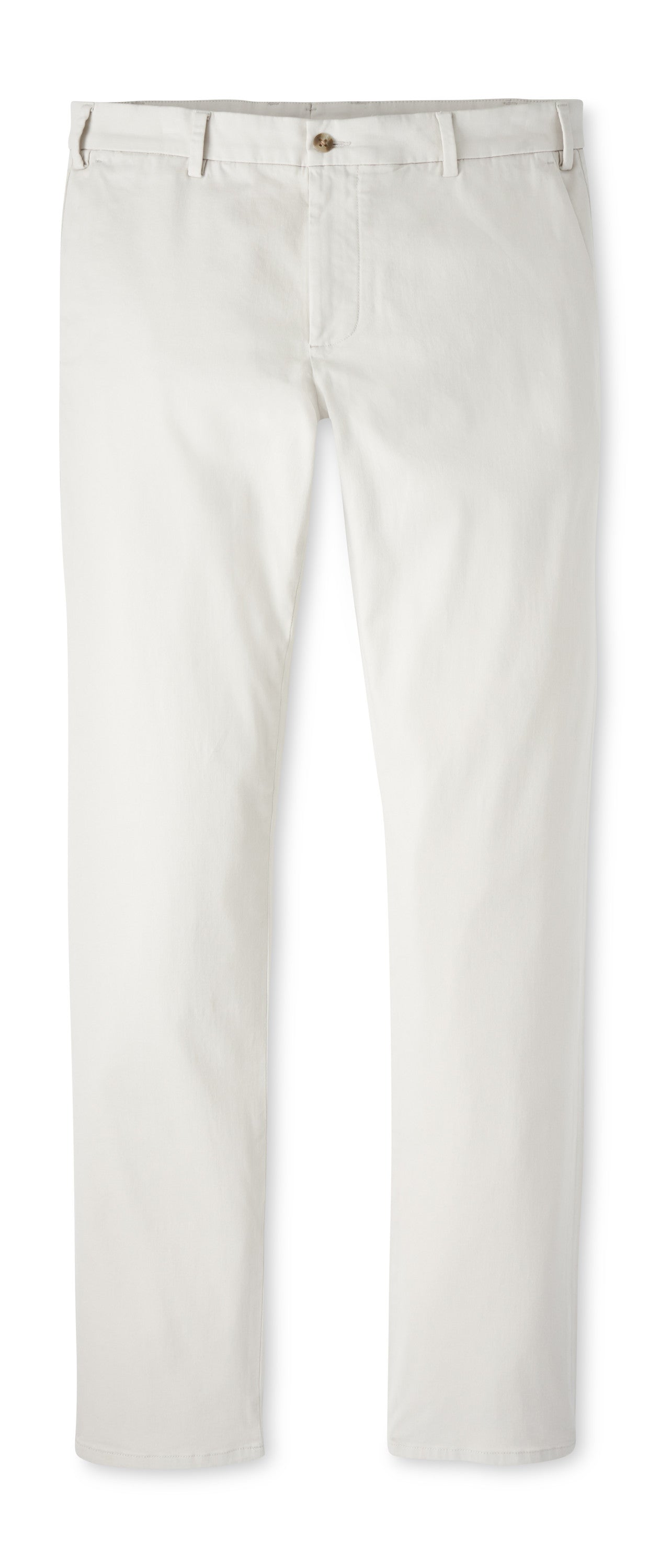 Signature Sateen Flat Front Trouser (Stone)