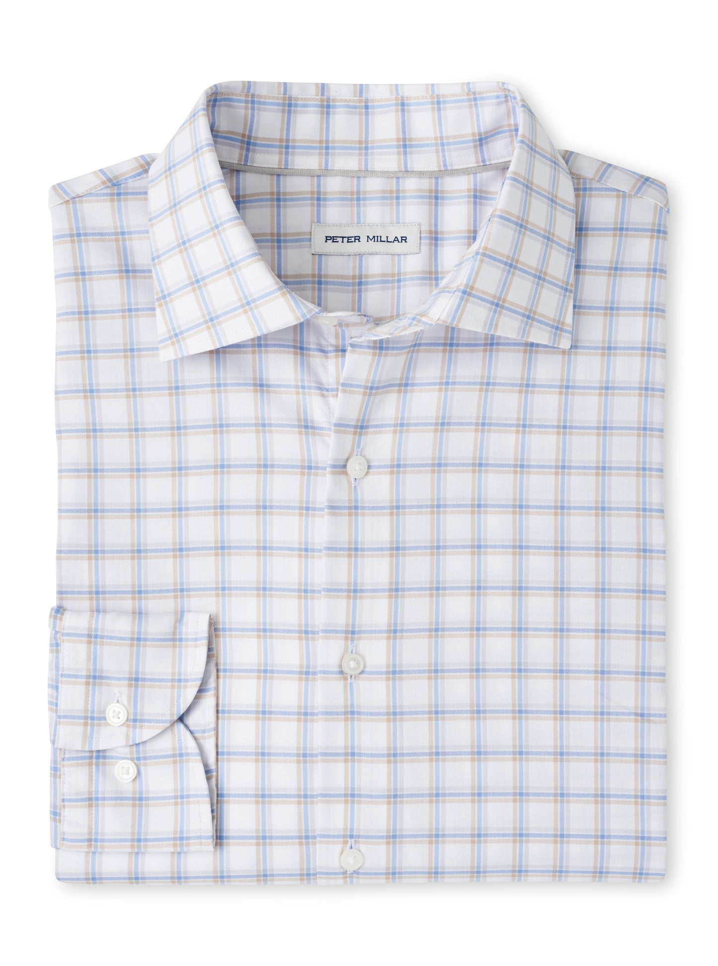 Lenox Crown Lite Cotton-Stretch Sport Shirt (White)