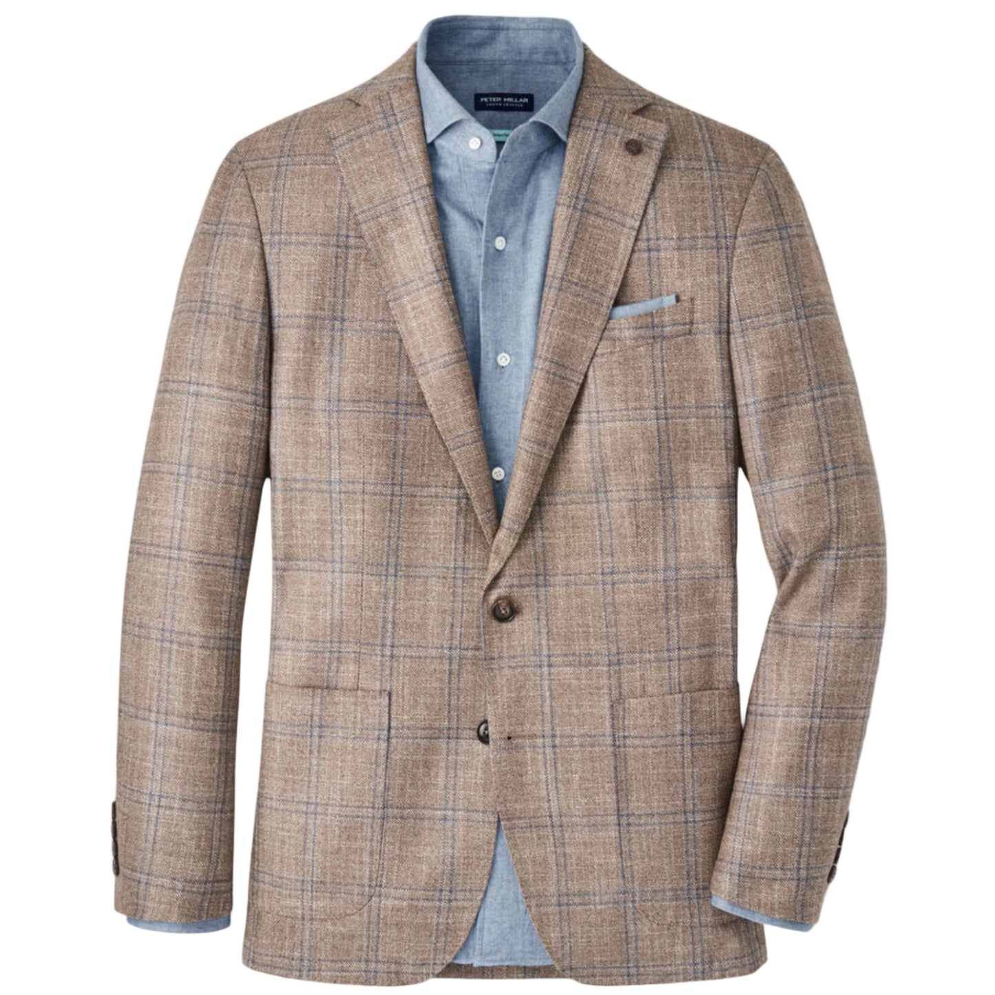 Leroy Windowpane Soft Jacket (Walnut)