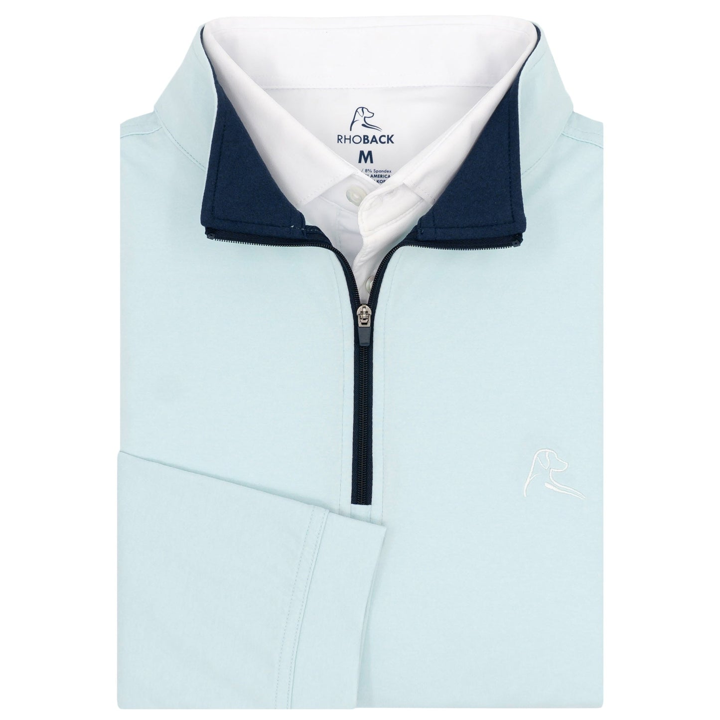 Heather Performance Q-Zip (Aquafrost/Seafoam)