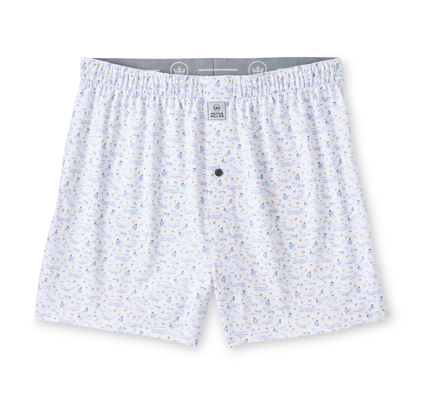 5 O'Clock In Fiji Performance Boxer Short (White)