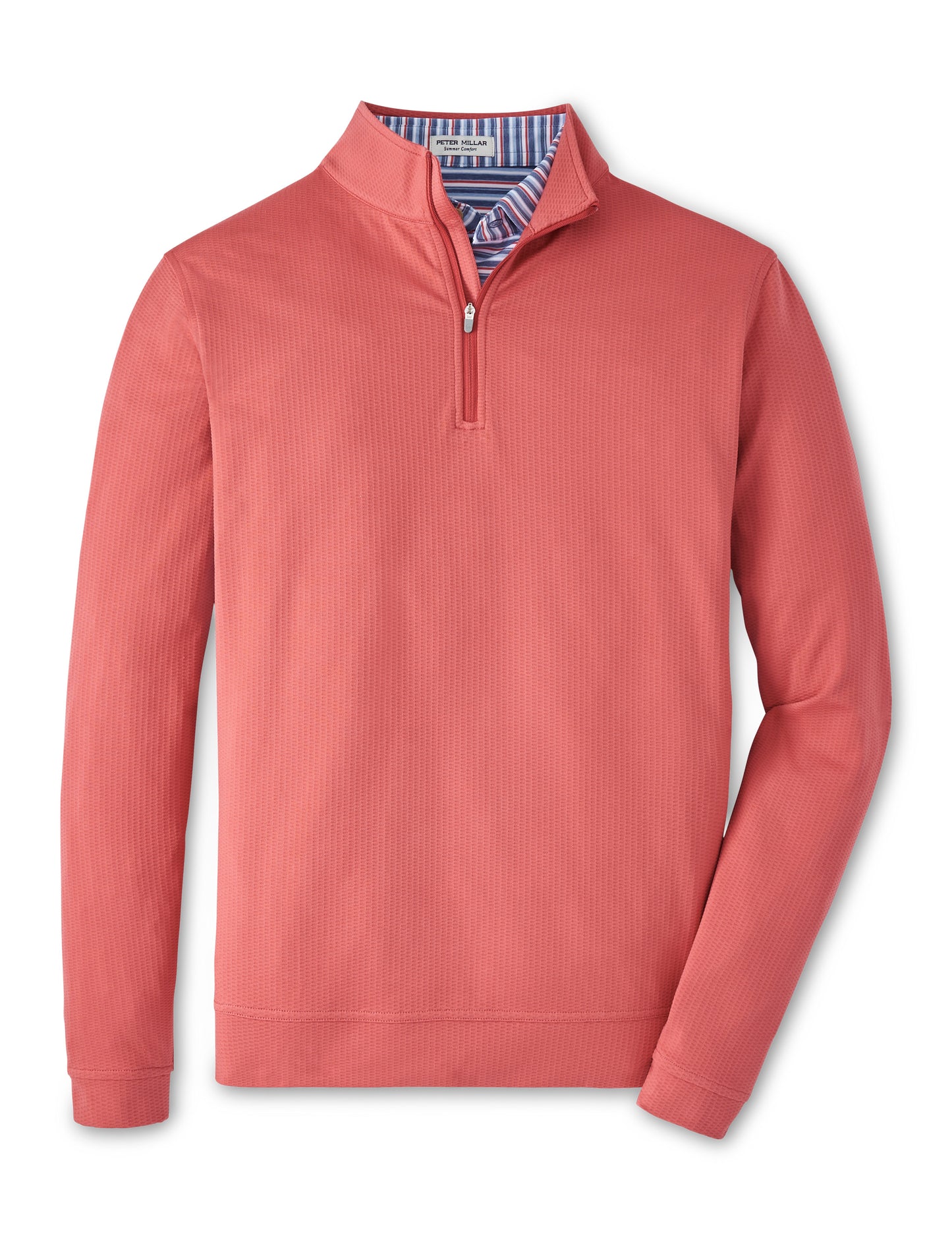 Perth Oval Stitch Performance Quarter-Zip (Cape Red)