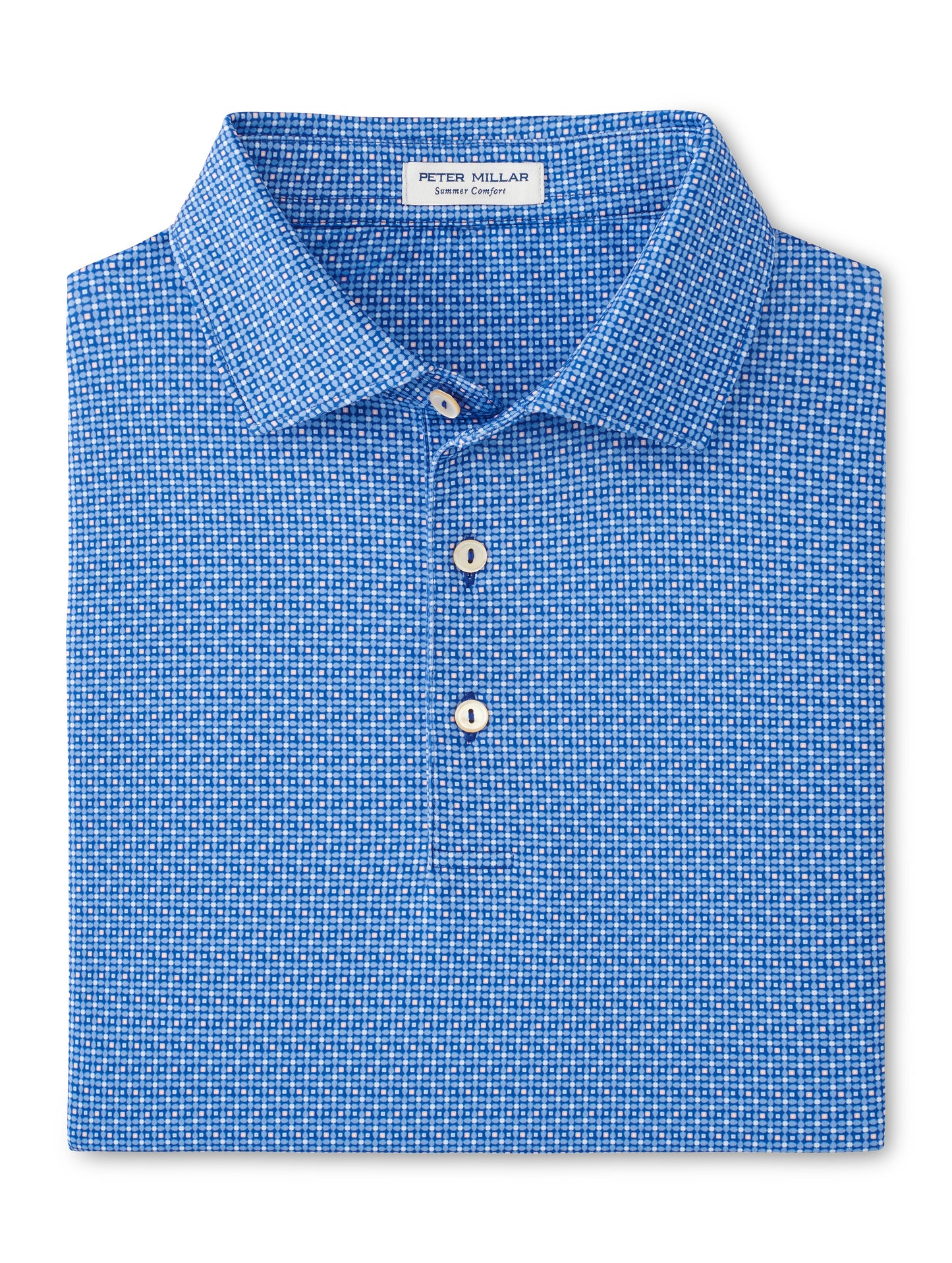 Vega Performance Jersey Polo - Sean Self Collar (Sailor Blue)