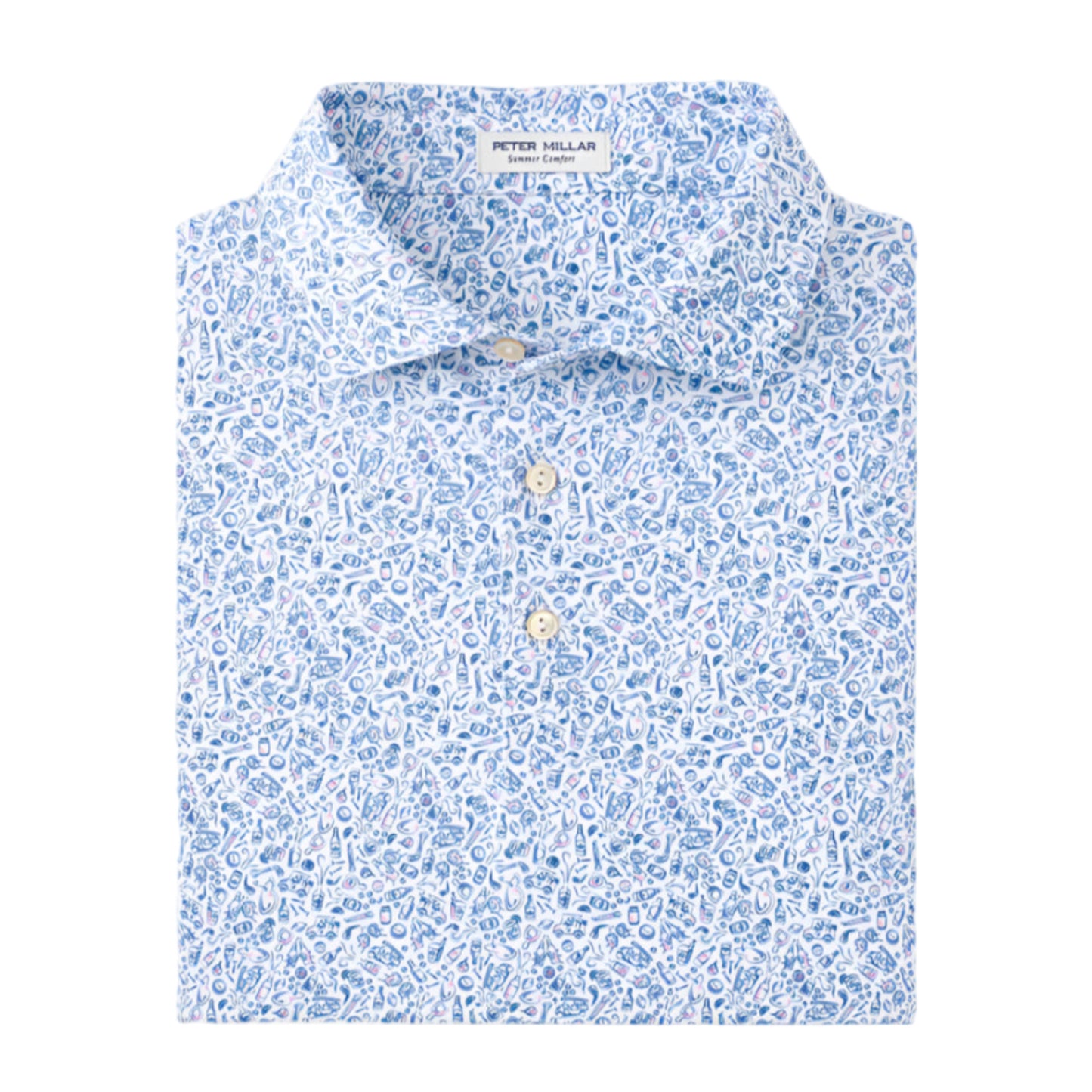 Bar For The Course Performance Jersey Polo (White)