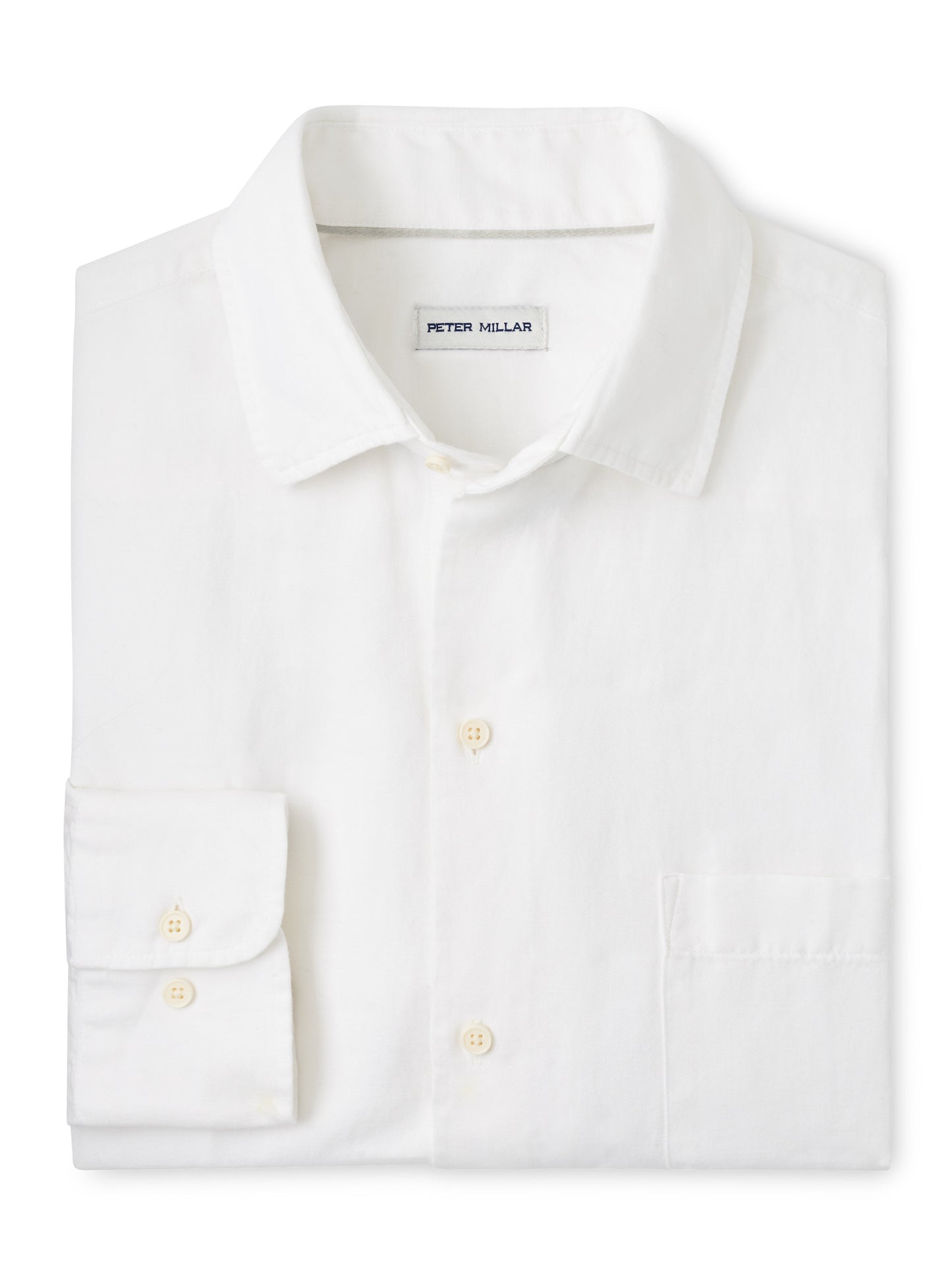 Canal Linen Cotton Sport Shirt (White)