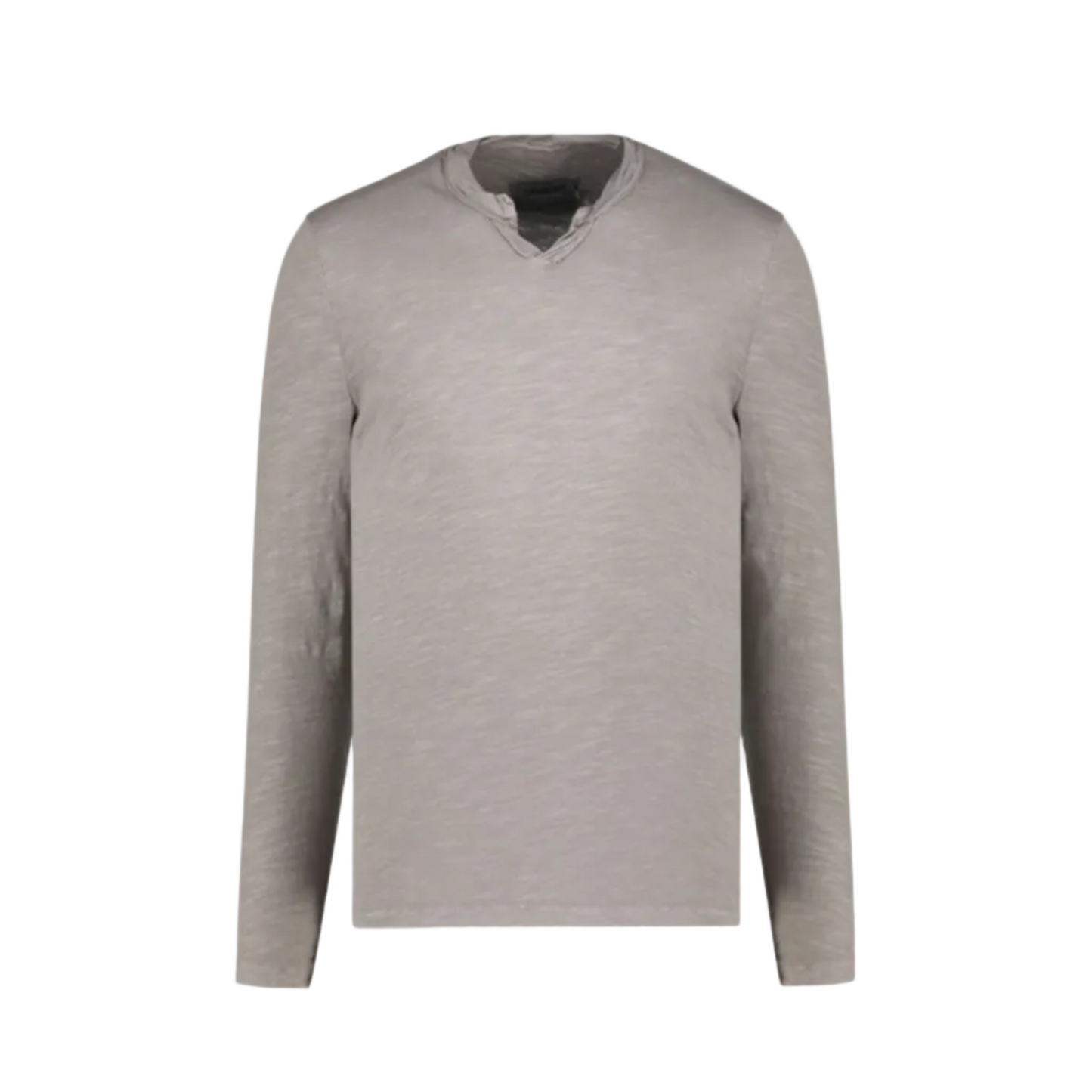 Long Sleeve Notch V-Neck (Restful Gray)