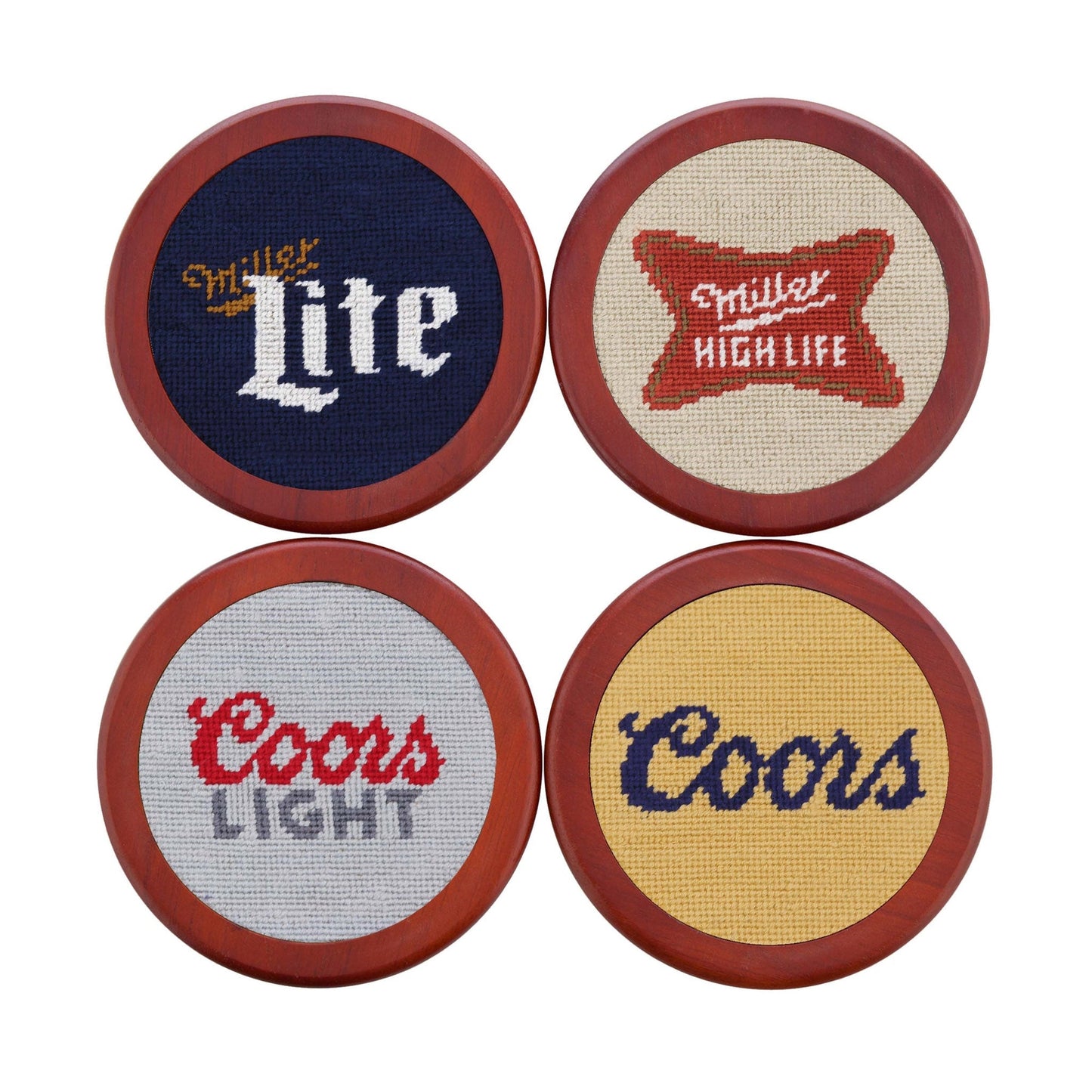 Molson Coors Miller and Coors Logos Coasters