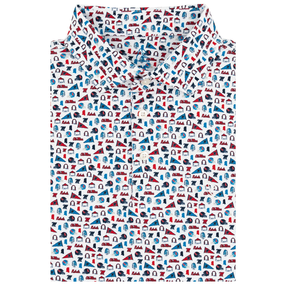 The Ole Miss Grove Polo (White)