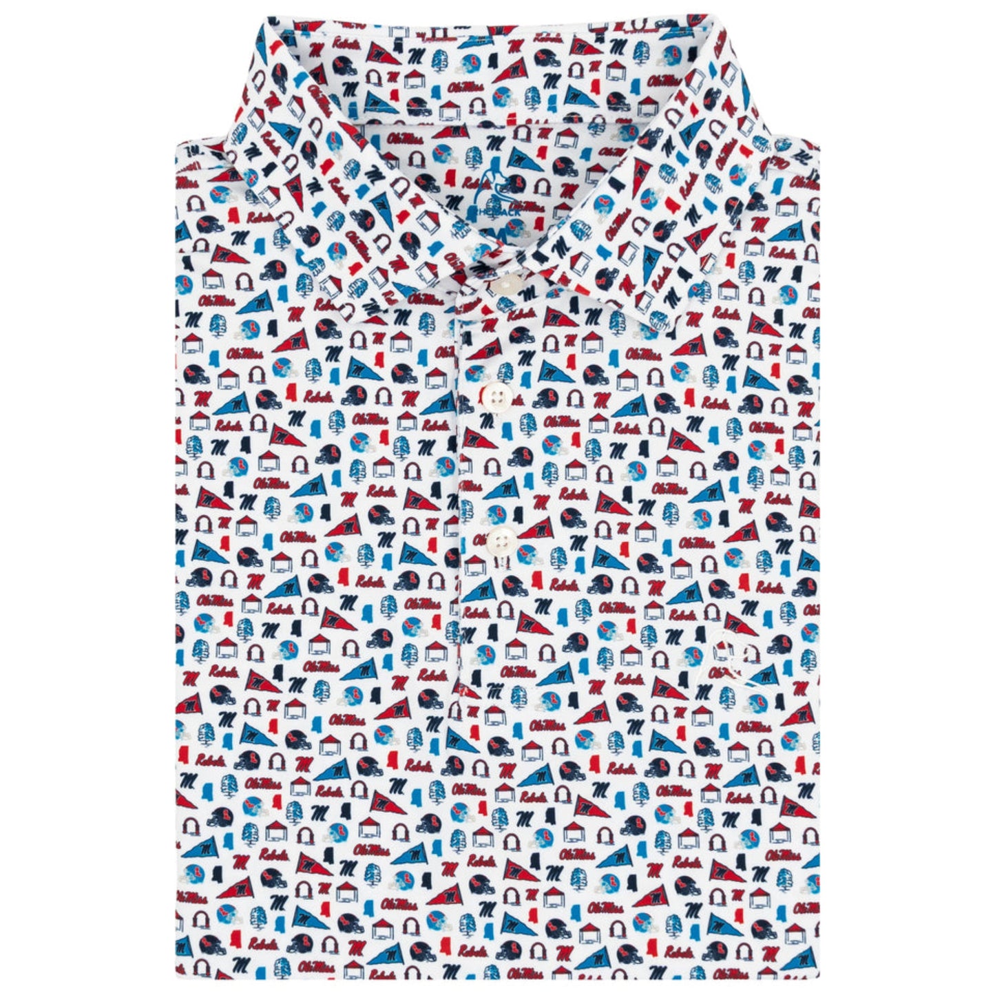 The Ole Miss Grove Polo (White)