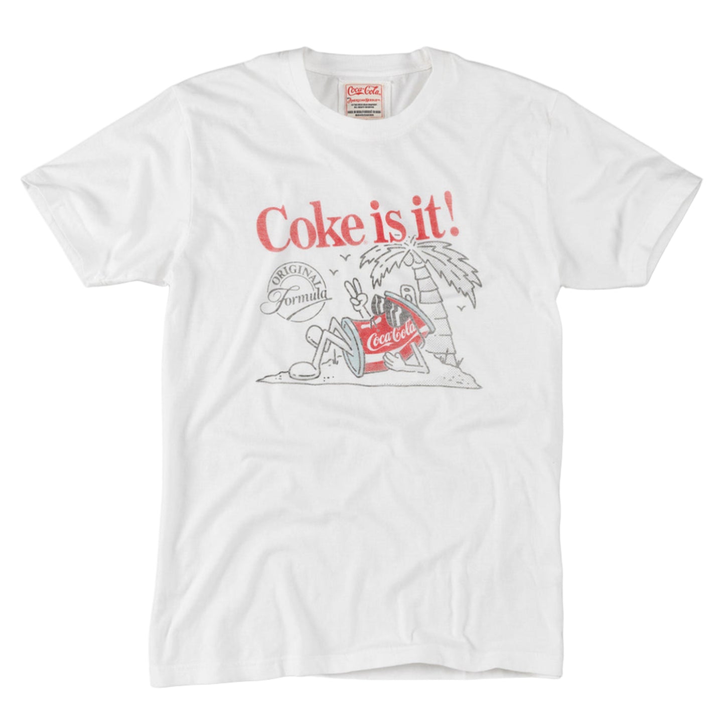 Vintage Fade Brass Tacks 2 T-Shirt - Coke (White)