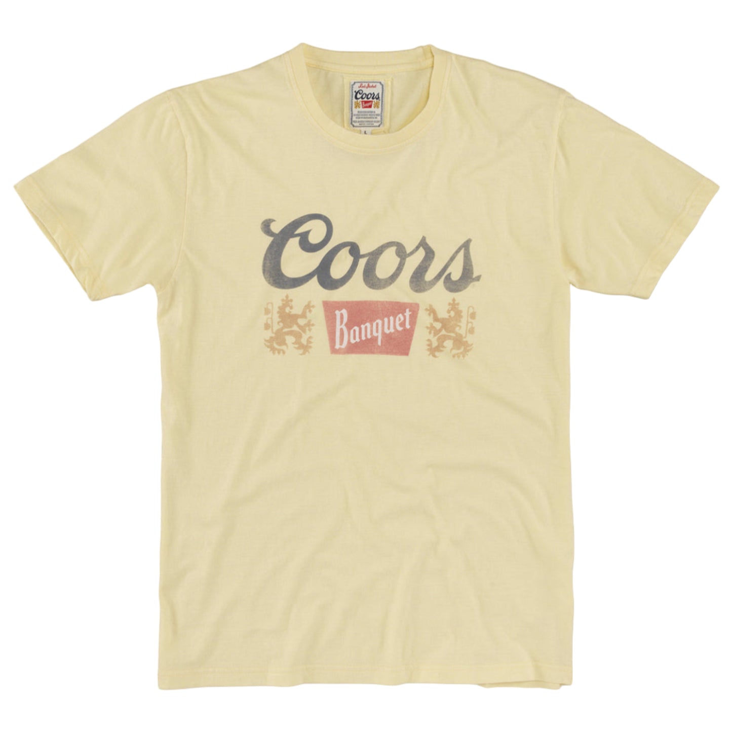 Vintage Fade Brass Tacks T-Shirt - Coors Banquet (Sunshine)