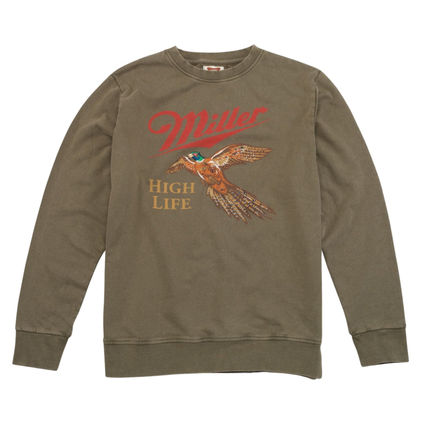 Sunday Fleece Crewneck Sweatshirt - Miller High Life (Olive)