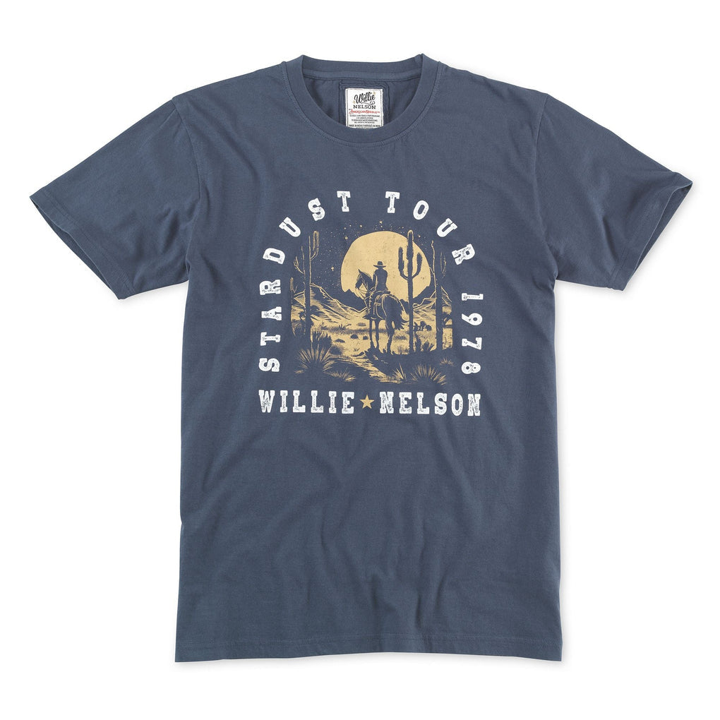 Brass Tacks T-Shirt - Willie Nelson (Navy)