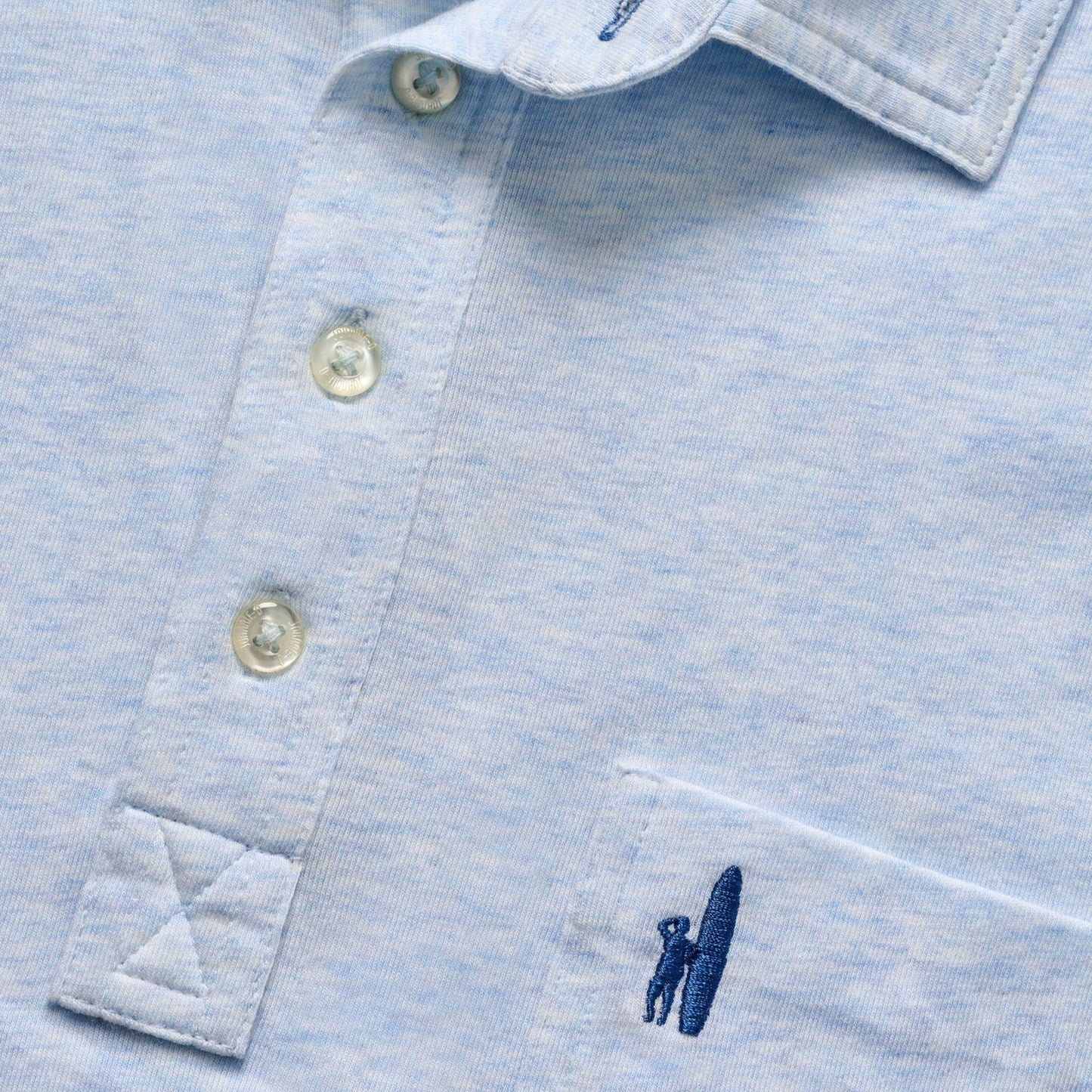 Original 4-Button Polo - Heathered 2.0 (Air)