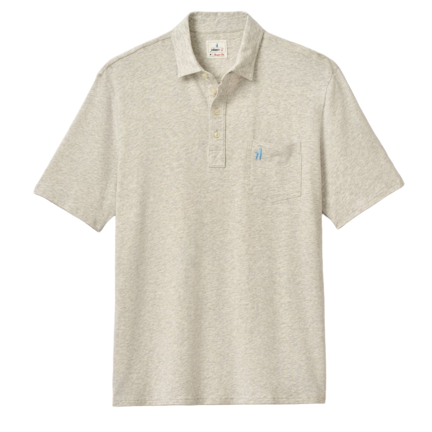 Original 4-Button Polo - Heathered 2.0 (Heather Gray)